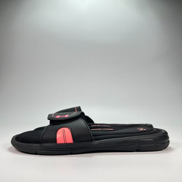 Under Armour Ignite VIII Slides Black Slip On Sandals 1287319-006 Women’s Size 9 - Picture 4 of 9